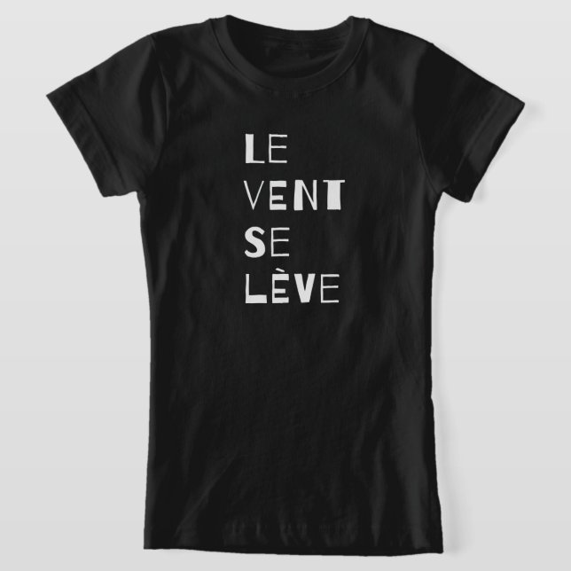 Le Vent Se Leve, camiseta francesa (Distribución)