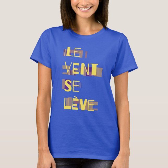 Le Vent Se Leve, camiseta francesa (Anverso)