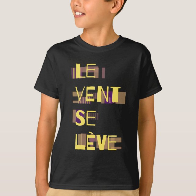 Le Vent Se Leve, camiseta francesa (Anverso)