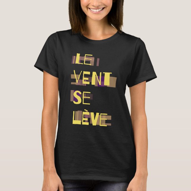 Le Vent Se Leve, camiseta francesa (Anverso)