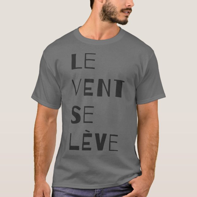 Le Vent Se Leve - Camiseta negra (Anverso)