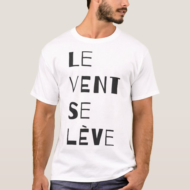 Le Vent Se Leve - Camiseta negra (Anverso)