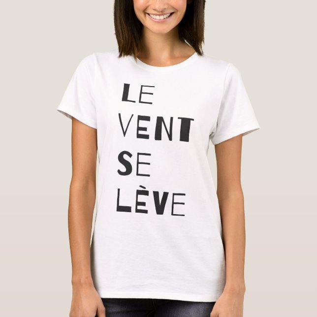 Le Vent Se Leve - Camiseta negra (Anverso)