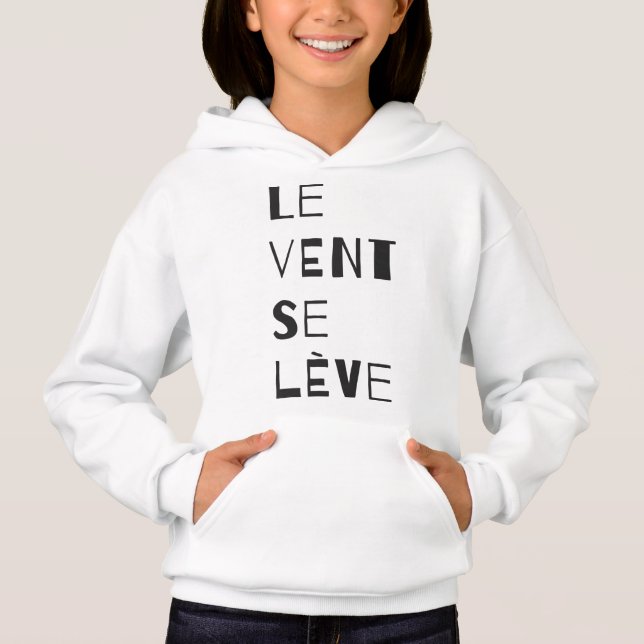 Le Vent Se Leve - Negro Hoodie (Anverso)