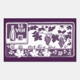 Le Vin, etiqueta de vino de época