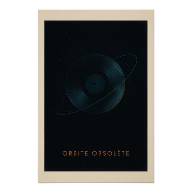 Le Vinyle en orbite - Poster (Anverso)