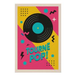 Le Vinyle Pop Art - Poster