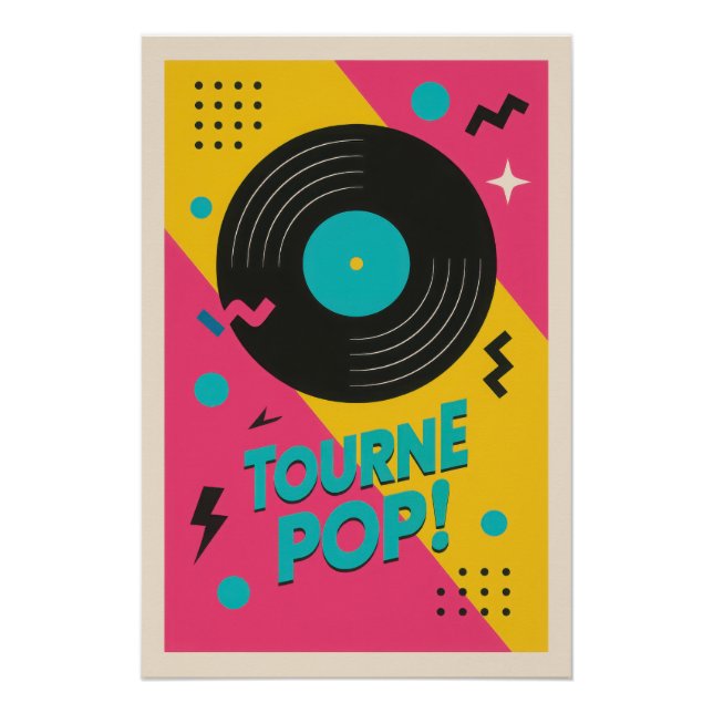 Le Vinyle Pop Art - Poster (Anverso)