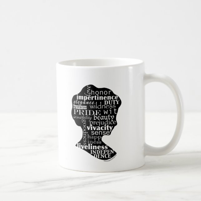 Lea la taza del camafeo de Jane Austen (Derecha)