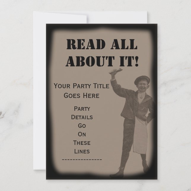 ¡LEA TODO AL RESPECTO! Invitación del Fiesta de ti (Anverso)