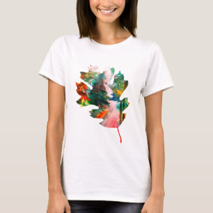 Leaf, Arte Caído, Camisa De Hojas De Otoño