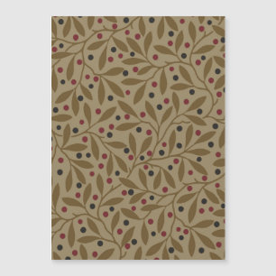 Leaf Berry Classic Colored Bonito Pattern Art