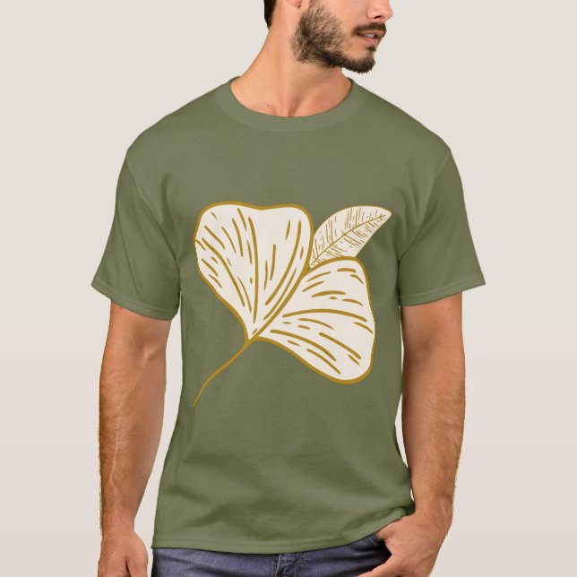 Leaf | Camiseta oscura básica (Anverso)
