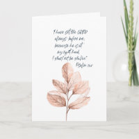 Leafy Bible Verse Gracias tarjeta doblada