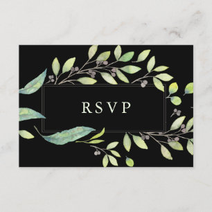 Leafy Green   RSVP de cascarilla de color negro