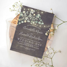 Leafy Greenery | Invitación a la boda rústica
