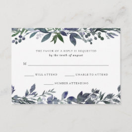 Leafy Watercolor | RSVP de boda