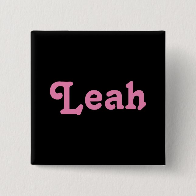 Leah de botón (Anverso)