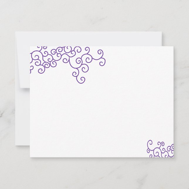 Leah Personalizado Bat Mitzvah RSVP (Anverso)