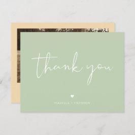 LEAH Vibrant Pastel Bonito Foto Tarjeta de agradec