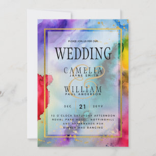 LeahG Tinta de inVITACIÓN DE BODA DE ORGULLO DE LL