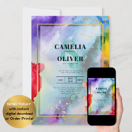 LeahG Tinta de inVITACIÓN DE BODA DE ORGULLO DE LL