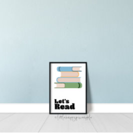 Leamos a los niños en las paredes del arte