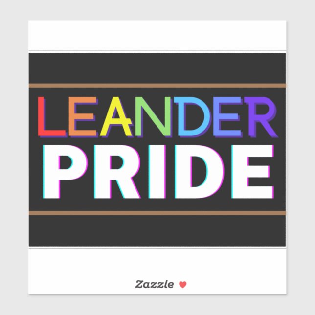 Leander PRIDE Vinyl Pegatina (Hoja)