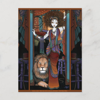 Leaon Levon Lion Tamer Circus Postal Bohemiana