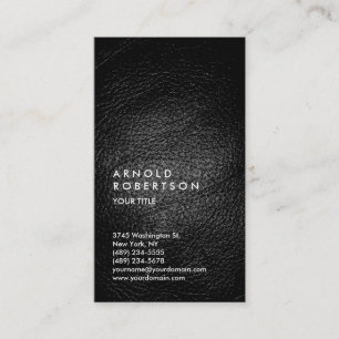 Leather Effect tarjeta profesional de negocios mod
