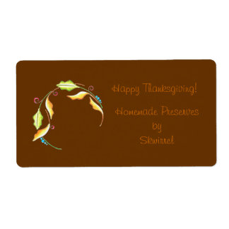 Leaves ~ Jar Etiqueta