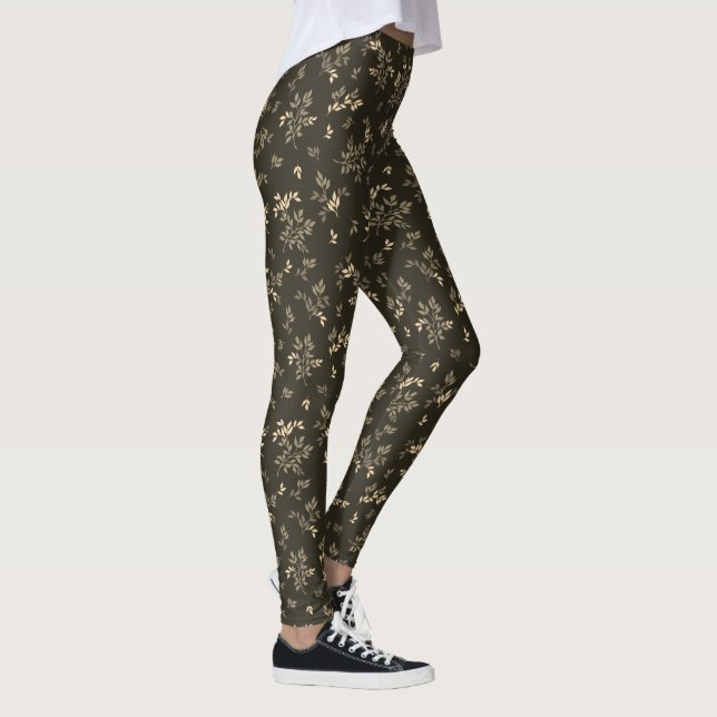 Leaves (marrones) Leggings (Derecha)