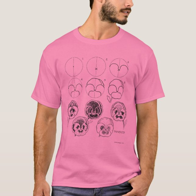 Lección de dibujo de pansy / camisa de diseño de a (Anverso)