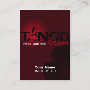 Lección de tango - Tarjeta de perfil - de negocios