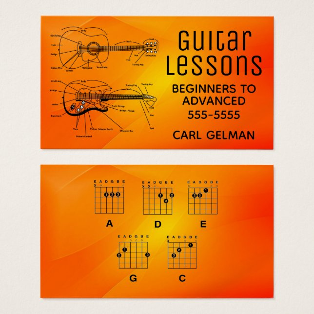 Lecciones de guitarra audaces (Anverso y reverso)