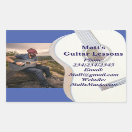 Lecciones de guitarra Pegatinas promocionales