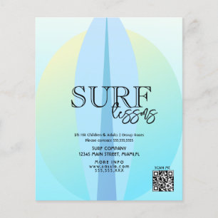 Lecciones de Surf para Adultos y Niños Volantes de