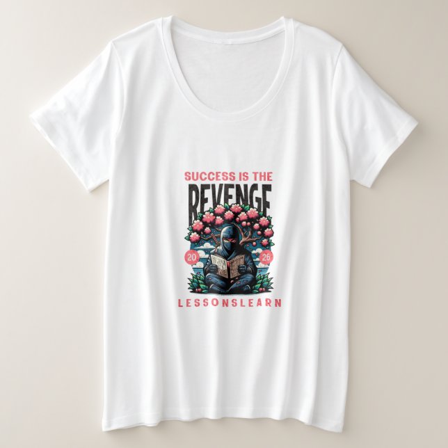 LECCIONES DE VENGANZA DE ÉXITO DE MUJERES TALLA PL (Anverso del diseño)