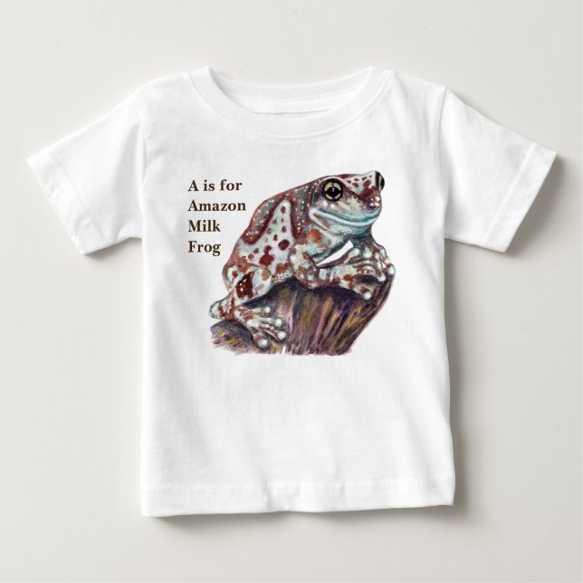 Leche amazónica, obra de arte, bebé y camiseta par (Anverso)