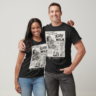 Leche de Gato para Personas - Camiseta de Anuncio