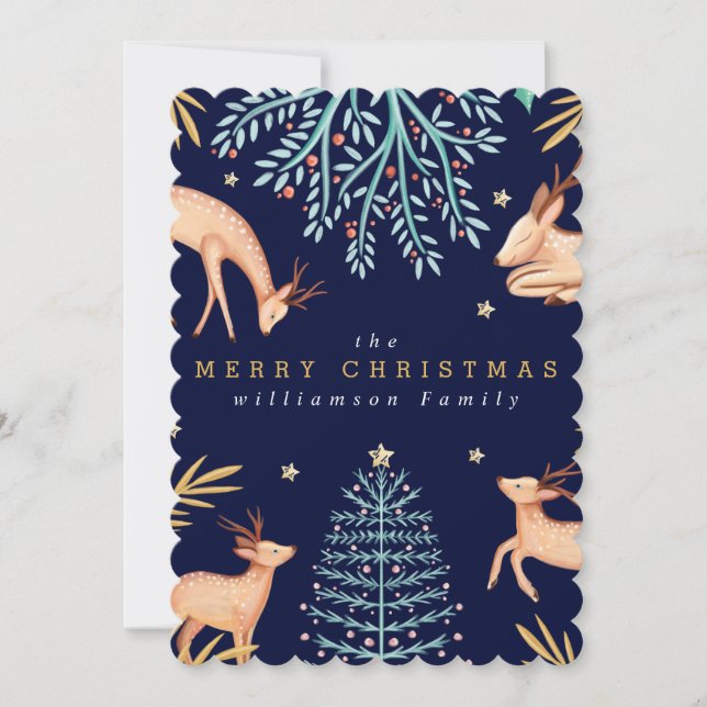 Leche de leña de medianoche y árbol de Navidad (Anverso)