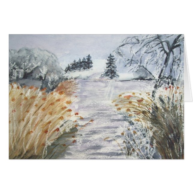 Leche En La Riverbank No.2 De La Acuarela (Anverso (Horizontal))