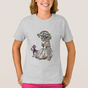 Leche morada y camiseta Chica