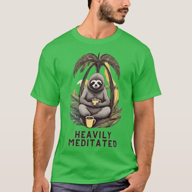 Leche muy meditada con camiseta de café (Anverso)