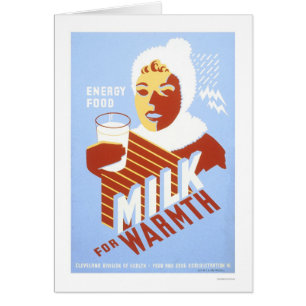 Leche para la energía del calor WPA 1941