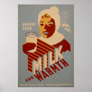 Leche Para Posters De WPA 1941