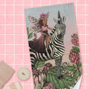 Leche rosa suave en arte floral cebra Unicornio