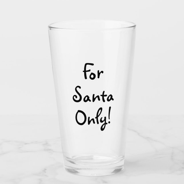 ¡Leche Sólo Para Santa! Vidrio (Anverso)