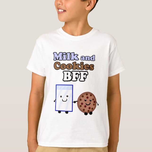 Leche y camisa de las galletas BFF (Anverso)