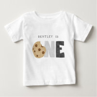 Leche y galletas primera camiseta de cumpleaños